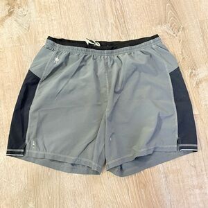 Smartwool 7'' Merino Sport Lined Shorts Black/Gray Sz Medium